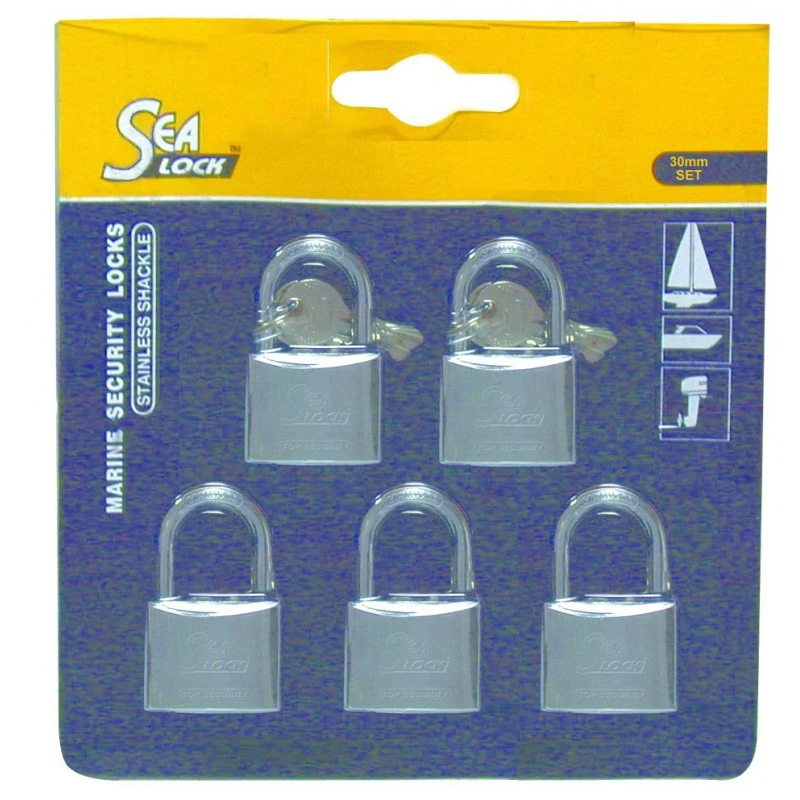 5 Maritime Vorhängeschlösser SEALOCK Im Set 3 5 Maritime Vorhängeschlösser SEALOCK Im Set