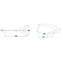 Lewmar Anker DELTA Aus Feuerverzinktem Stahl -Schiffsausrüstung Verkauf anker delta aus feuerverzinktem stahl 7