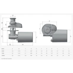 Ankerwinde X1 500 W Ohne Verholspill (Trommel) Aluminium -Schiffsausrüstung Verkauf ankerwinde x1 500 w ohne verholspill trommel aluminium 3