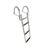 Ausziehbare Edelstahl-Leiter Mit 3 Stufen, Plattform Mit Griffen