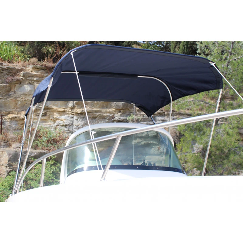 Bimini-Sonnendach 3 Arme Edelstahl - Orangemarine 16 Bimini-Sonnendach 3 Arme Edelstahl - Orangemarine – Bild 14