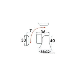 Bloque-porte Magnétique Orientable -Schiffsausrüstung Verkauf bloque porte magnetique orientable 2