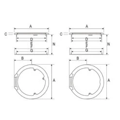 NUOVA RADE Bullauge Cockpit Weiß -Schiffsausrüstung Verkauf bullauge cockpit weiss 1
