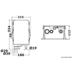 Duschwasser-Sammelbecken Mit Pumpe 12 V 7 Duschwasser-Sammelbecken Mit Pumpe 12 V -Schiffsausrüstung Verkauf collecteur d eaux de douche avec pompe 12v 2