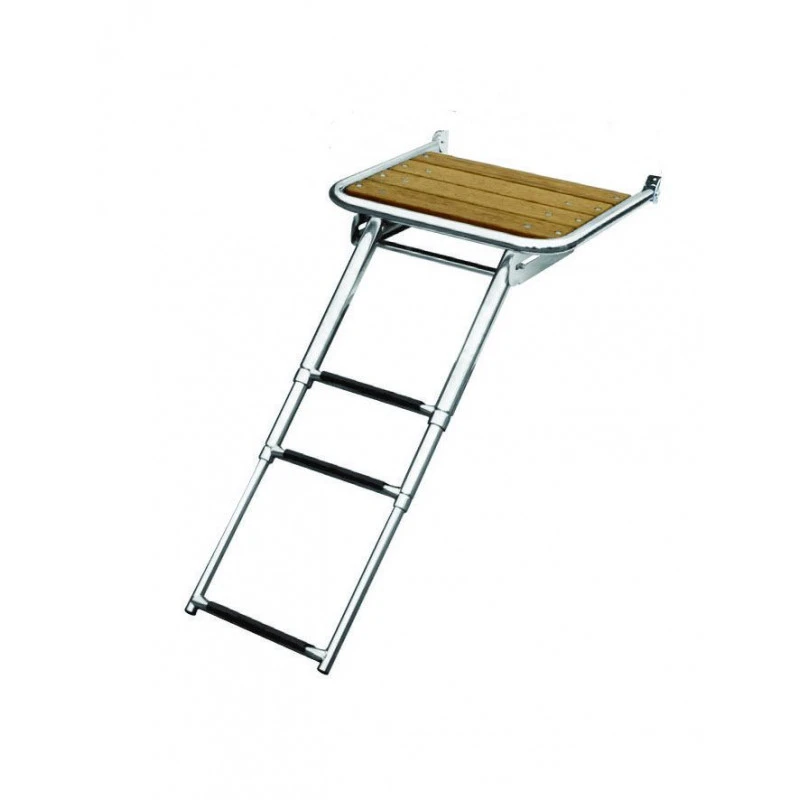 Edelstahl-Plattform Mit Leiter Ausziehbar - 45 X 39 Cm 3 Edelstahl-Plattform Mit Leiter Ausziehbar - 45 X 39 Cm