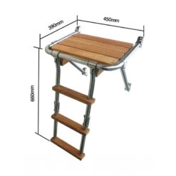 Schiffsausrüstung Verkauf -Schiffsausrüstung Verkauf edelstahl plattform mit leiter einklappbar 45 x 39 cm 1