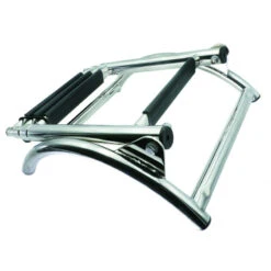 Trem Faltbare Leiter Aus Edelstahl Für Festrumpf-Boote - 3 Rutschfeste Stufen -Schiffsausrüstung Verkauf faltbare leiter aus edelstahl fuer festrumpf boote 3 rutschfeste stufen 1