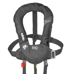 PLASTIMO AUFBLASBARE AUTOMATIK-RETTUNGSWESTE AUTO EVO OHNE D-RING 165N - SCHWARZ
