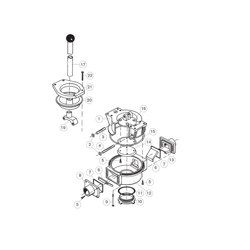 Johnson Pump Handpumpe über Deck 90 L/min 4 Johnson Pump Handpumpe über Deck 90 L/min – Bild 2
