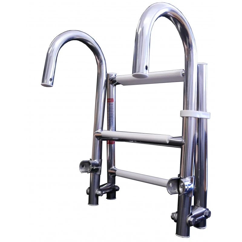 Klapp-Badeleiter Mit Gebogenen Aufhängelementen 4 Klapp-Badeleiter Mit Gebogenen Aufhängelementen – Bild 2