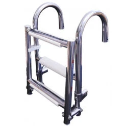 Klapp-Badeleiter Mit Gebogenen Aufhängelementen