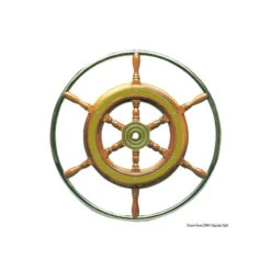 Klassisches Steuerrad Mit äußerer Umreifung Aus Inox