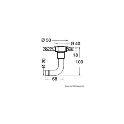 Luftabzug Verchromtes Messing, Flach, Gebogen, 16 Mm -Schiffsausrüstung Verkauf luftabzug verchromtes messing flach gebogen 16 mm 1