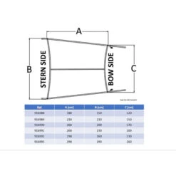 Marineblaues Sonnensegel Mit Teleskop-Arm Für T-Top, Starre Verdecke Oder Flying Bridge - Osculati -Schiffsausrüstung Verkauf marineblaues sonnensegel mit teleskop arm fuer t top starre verdecke oder flying bridge osculati 2