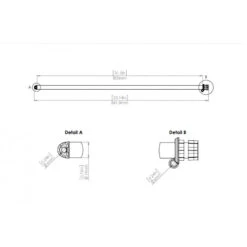 Mât De Pavillon 800mm - Base Noire - RAILBLAZA -Schiffsausrüstung Verkauf mat de pavillon 800mm base noire railblaza 3