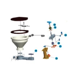NUOVA RADE Satz Dichtungsringe Für Manuelles WC LT-1