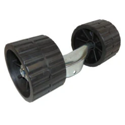 Seitliches Rad, Fix, Schwarz Mit Bügel 120x75 Mm