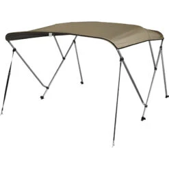 Sonnensegel Aus Verstärktem Und Eloxiertem Aluminium Mit 3 Bögen - Beige - COVERSY