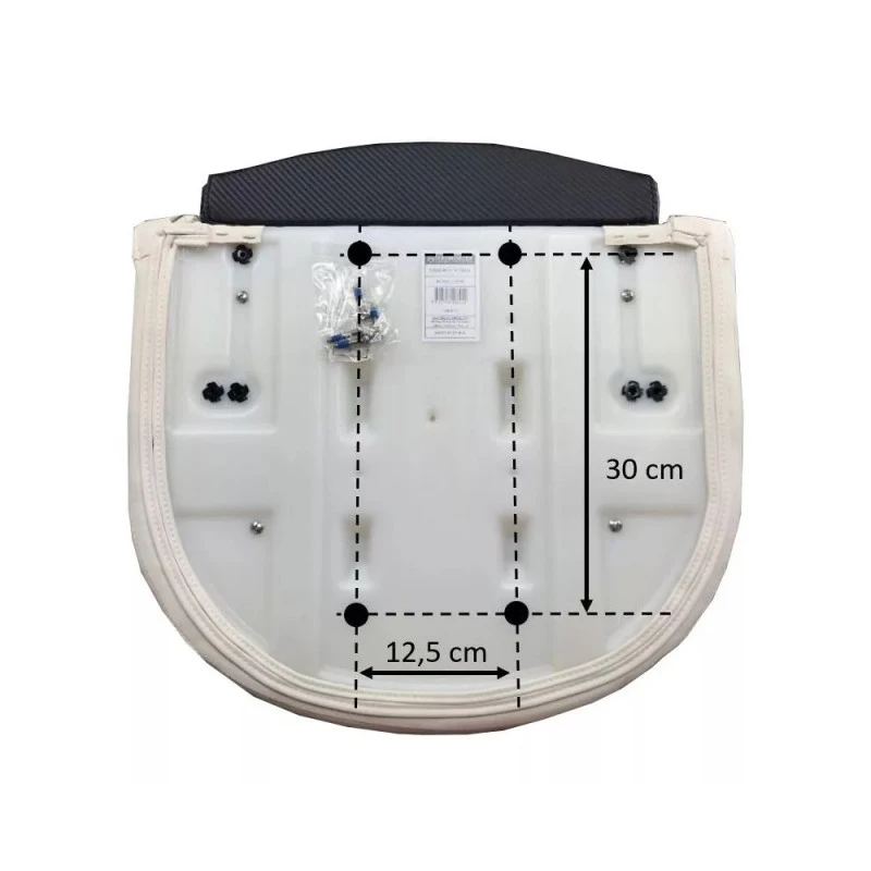 Steuermannsitz Crew Weiß / Schwarz Overdeck 6 Steuermannsitz Crew Weiß / Schwarz Overdeck – Bild 4