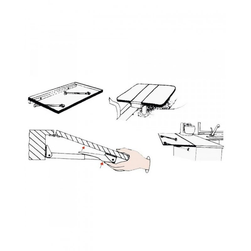 RAKEGO KLAPPTISCHSTÄNDER 4 RAKEGO KLAPPTISCHSTÄNDER – Bild 2