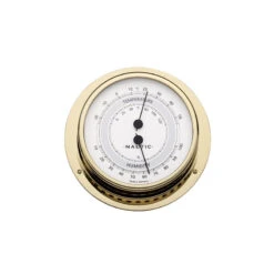 Thermometer-Hygrometer Messing Serie Kabine
