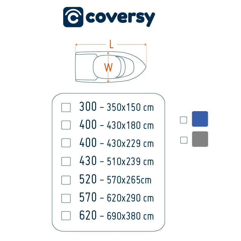Transporthülle Für Boote - Blau - COVERSY 5 Transporthülle Für Boote - Blau - COVERSY – Bild 3
