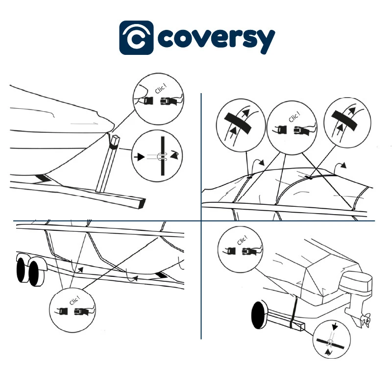 Transporthülle Für Boote - Blau - COVERSY 7 Transporthülle Für Boote - Blau - COVERSY – Bild 5