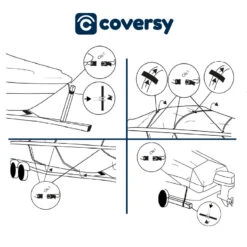 TRANSPORT-BOOTSPERSENNING - GRAU 9 TRANSPORT-BOOTSPERSENNING - GRAU -Schiffsausrüstung Verkauf transport bootspersenning grau 2