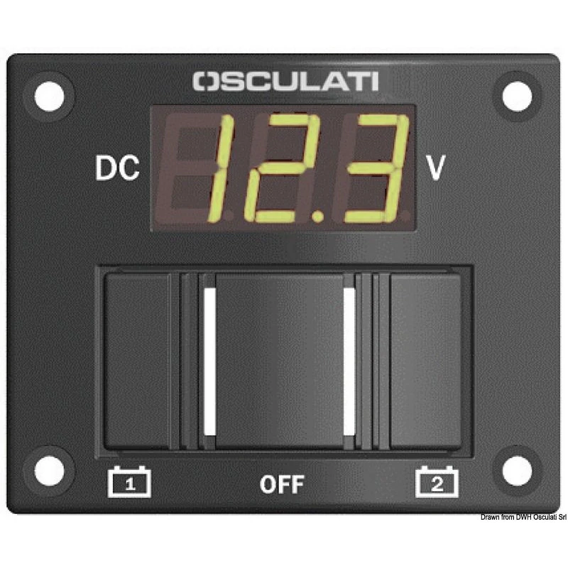 DIGITALES VOLTMETER FÜR 2 BATTERIEN 3 DIGITALES VOLTMETER FÜR 2 BATTERIEN