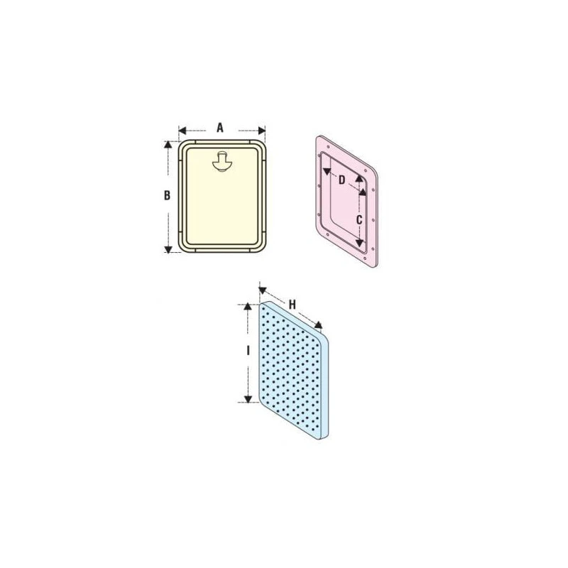 NUOVA RADE Zugangsklappe Weiß 3 NUOVA RADE Zugangsklappe Weiß